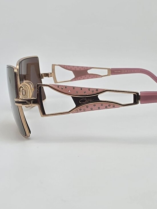 Cazal Mod. 969 Col. 699 Aubergine Gold Pink Rhinestone Sunglasses FRAME ONLY main image 2